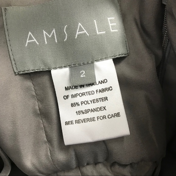 Amsale Talisa Strapless Chiffon Gown party dress - Picture 6 of 8